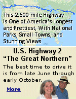 Highway 2 crosses eleven different states: Washington, Idaho, Montana, North Dakota, Minnesota, Wisconsin, and Michigan, New York, Vermont, New Hampshire, and Maine. Road tripping on this quiet highway requires more planning than a typical interstate because there are long stretches of asphalt where towns, gas stations, and restaurants are far and few in between. It is especially important to top off on fuel whenever you can and keep extra food, snacks, and water in the car.